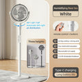 Modern 3-In-1 Humidifying Misting Floor Fan, 3-Level Height Adjustable Pedestal Fan W\u002F Remote, Auto-Oscillating Cooling Fan, 4-Speed Powerful Quiet Motor, 9H Smart Timer, Arctic Ice Mist Air Circulator for Home Bedroom Office, Sleek Design