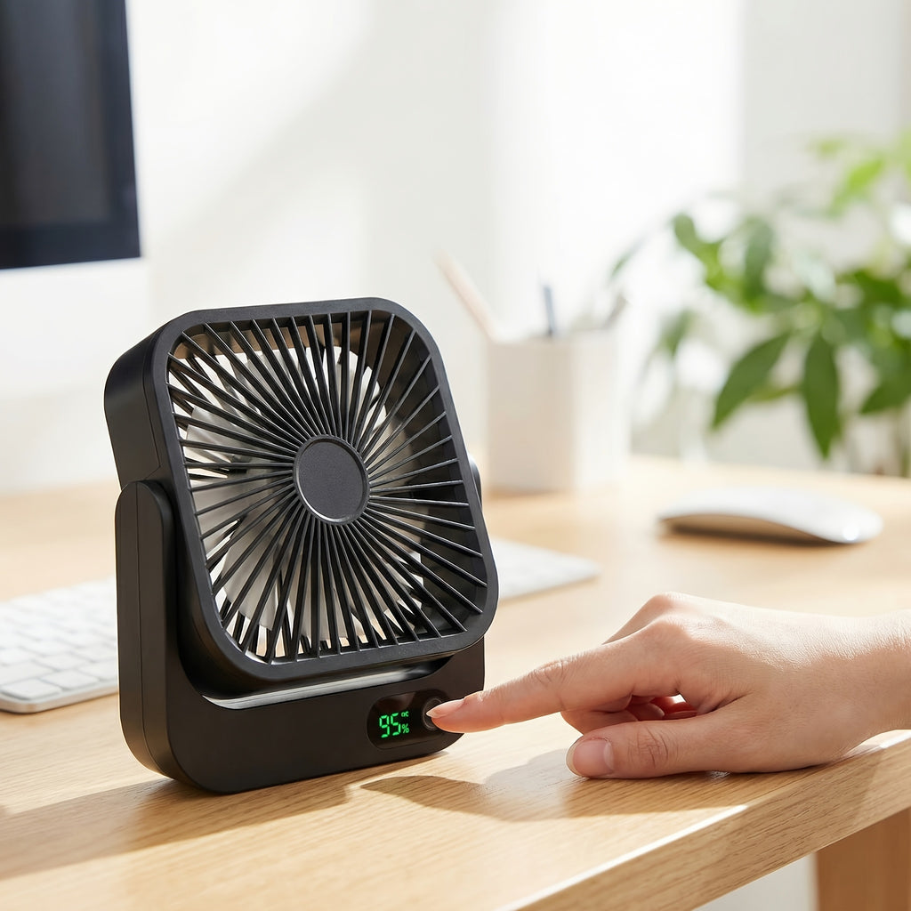 2 Pack Cruise Ship Approved Magnetic Fan 5000mAh Rechargeable & Plug-In, 5-Speed Adjustable, Quiet Operation, 5-12 Hour Battery Life, Travel & Cruise Essentials 2026