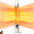 1500W Portable Infrared Heater, Indoor Outdoor Tower Space Heater with Tip-Over & Overheat Protection, 60° Oscillation, Remote Control, 12H Timer, for Patio, Living Room, Office, Nursery, Pet-Friendly