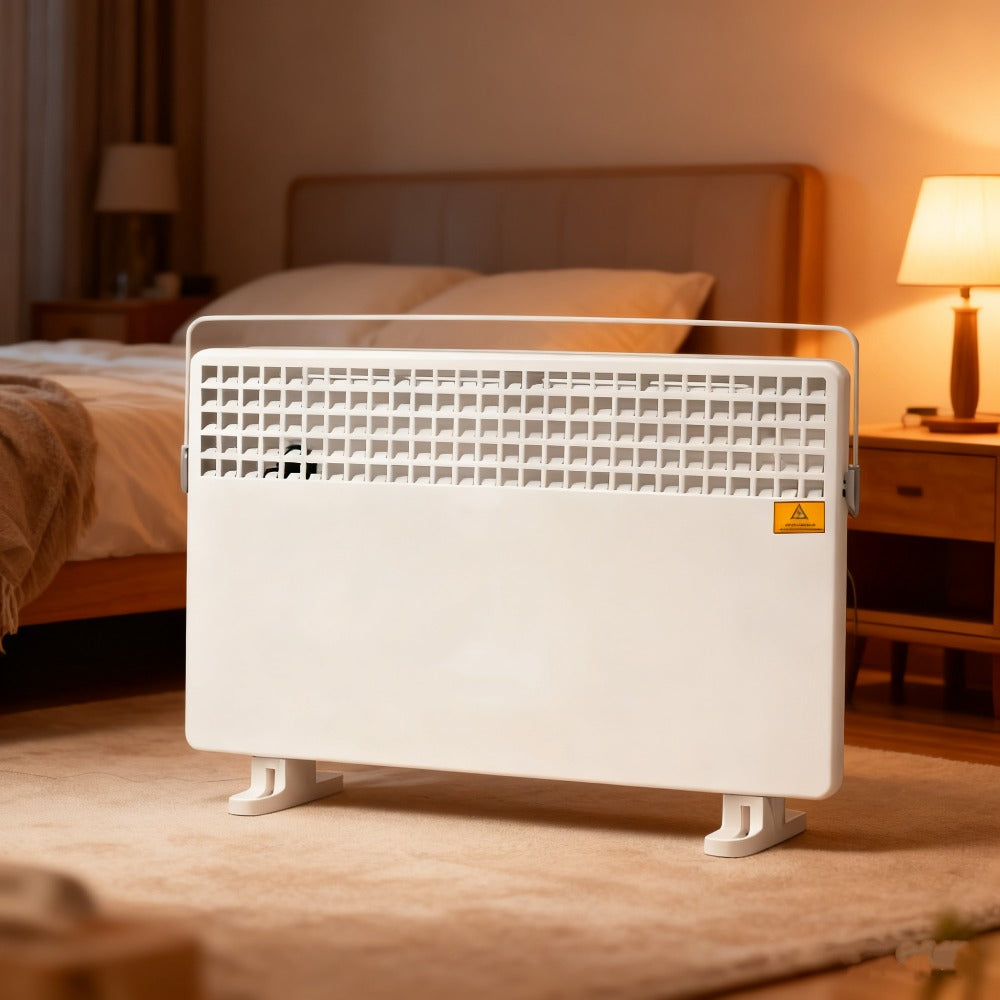 Convection Space Heater 1500W, Whole Room Heater with Wall & Floor Mount, 3 Heat Settings & Adjustable Thermostat, for Home Office, White